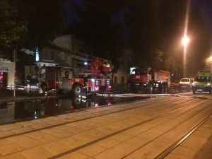 Пожар на улице Кожевническая