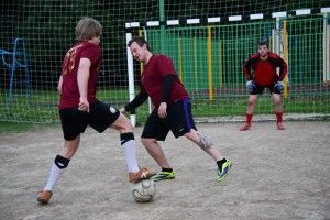 Тренировка любительского футбольного клуба "Фаворит"
