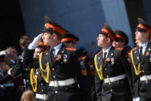6 мая в Москве состоялся парад кадетского движения, который совпал с Днем герба и флага столицы. Фото: «Вечерняя Москва»