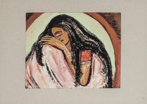 Бхану Смарт. Женщина. Индия. 1947 г. бумага, темпера, живопись. Фото: Музей Востока