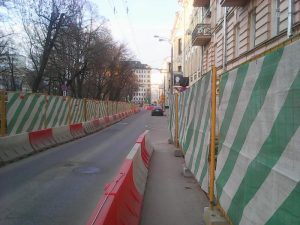 Автомобилисты не смогут проехать на участки дороги от улицы Знаменка до площади Пречистенские ворота. Фото: "Вечерняя Москва"