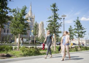 В ходе работ благоустроили Садовое кольцо. Фото: "Вечерняя Москва"