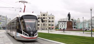 Первые 100 низкопольных трамваев «Витязь-М» поступили в столицу. Фото: mos.ru