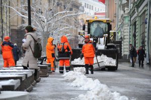 Улицы Центрального округа очистили от снега. Фото: «Вечерняя Москва»