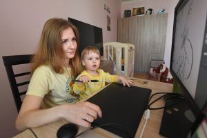 Онлайн-урок для детей организуют в Доме Гоголя. Фото: Александр Кожохин, «Вечерняя Москва»