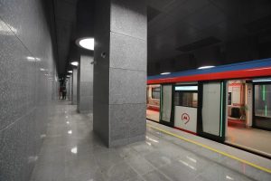Путин и Собянин открыли 10 станций Большой кольцевой линии метро. Фото предоставили в Дептрансе