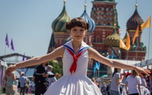 Ученица школы №1231 выступила на Книжном фестивале «Красная площадь». Фото: социальные сети школы №1231