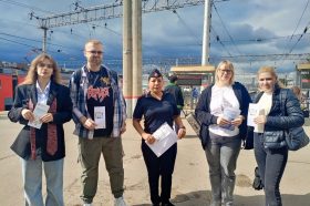«Безопасность»: специалисты района Арбат рассказали о правилах поведения на железной дороге. Фото: страница управы района Арбат в социальных сетях