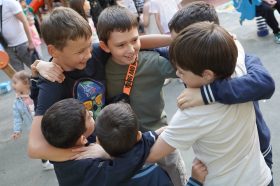 Подборку летних спортивных игр составили в школе №91. Фото: Анна Быкова, «Вечерняя Москва»