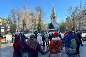 Новогодние программы о старинной Москве покажут на улицах района Арбат. Фото: пресс-служба префектуры Центрального административного округа города Москвы
