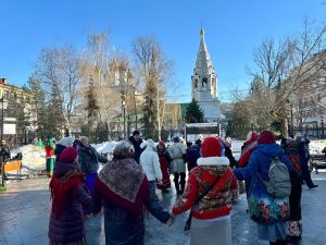 Новогодние программы о старинной Москве покажут на улицах района Арбат. Фото: пресс-служба префектуры Центрального административного округа города Москвы